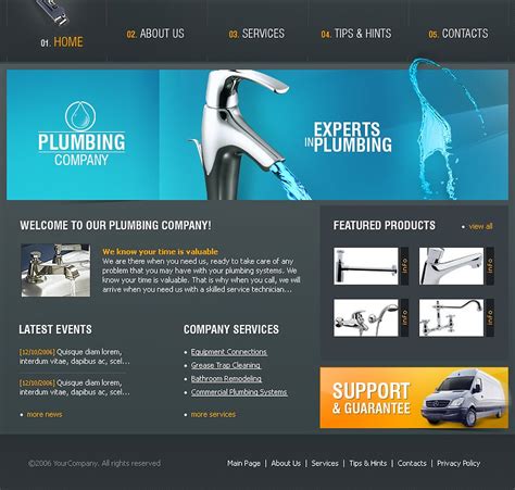 Website Templates Plumbing