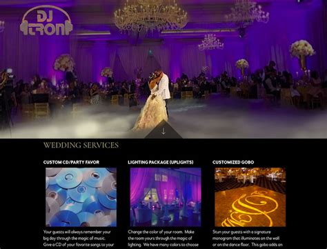 Wedding Dj Website Templates