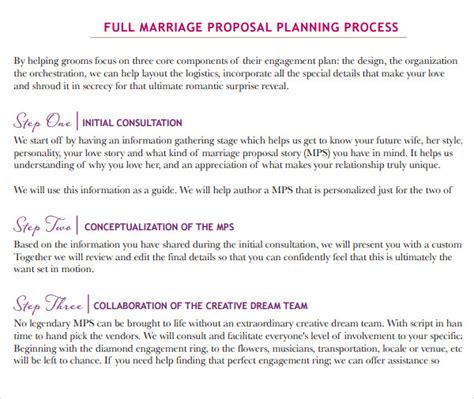 Wedding Planner Proposal Template