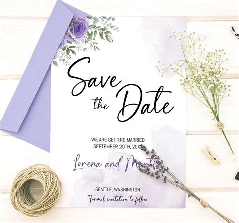 Wedding Save The Date Templates
