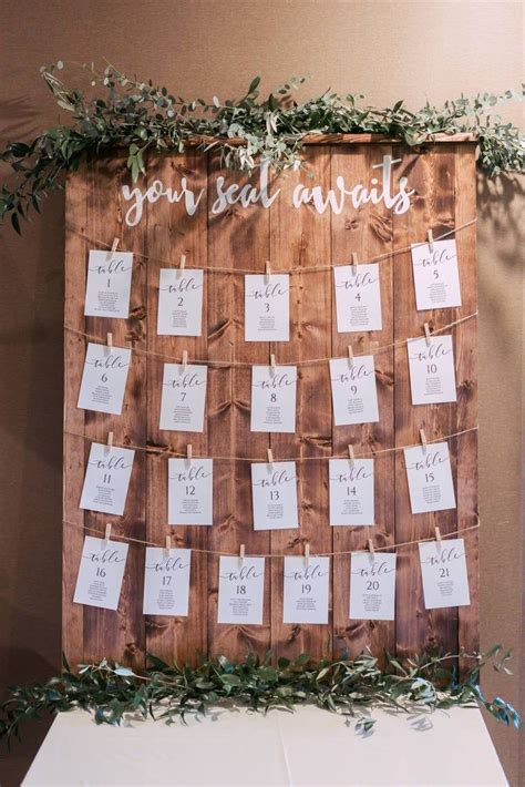 Wedding Seating Chart Ideas