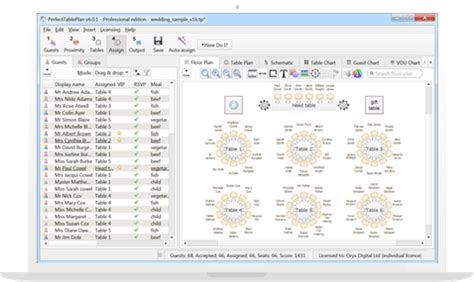 Wedding Seating Chart Software