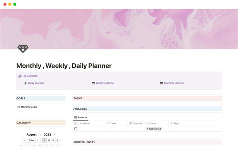 Weekly Schedule Template Notion