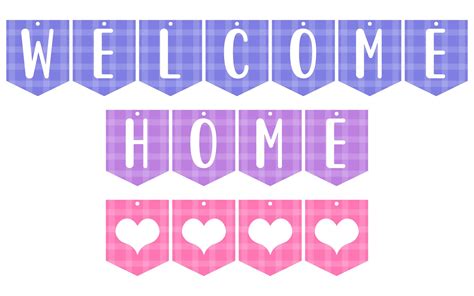 Welcome Home Banner Printable