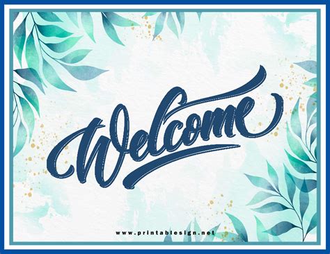 Welcome Sign Templates