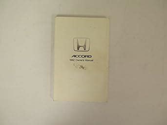 Wendbeth 1992 Honda Accord Owners Manual