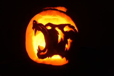 Werewolf Pumpkin Template