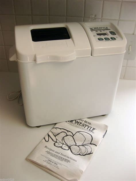 West Bend Homestyle Bread Maker Instructions Manual