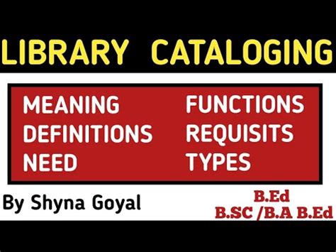 What Is The Meaning Of Library Catalogue