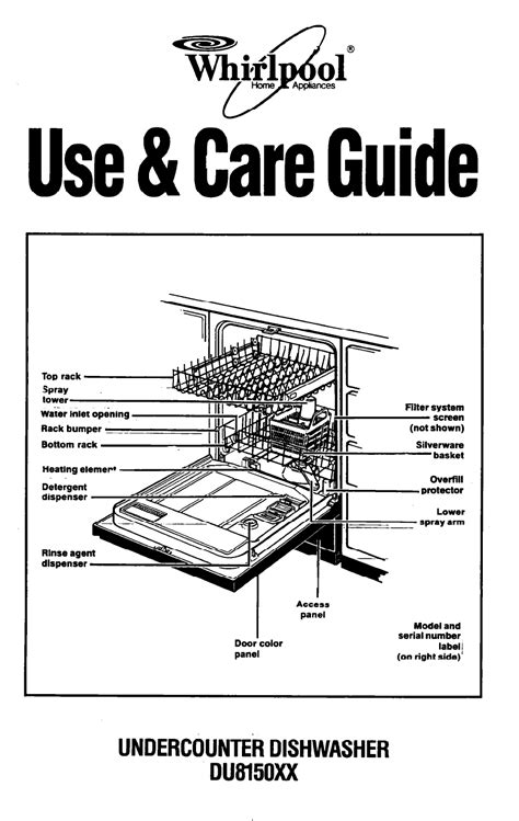 Whirlpool Dishwasher Service Manual Download