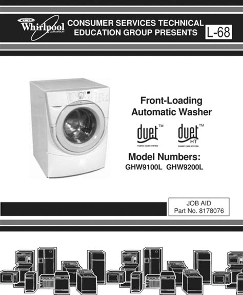 Whirlpool Duet Sport Washer Service Manual