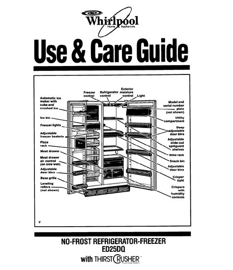 Whirlpool Fridge Freezer User Manual