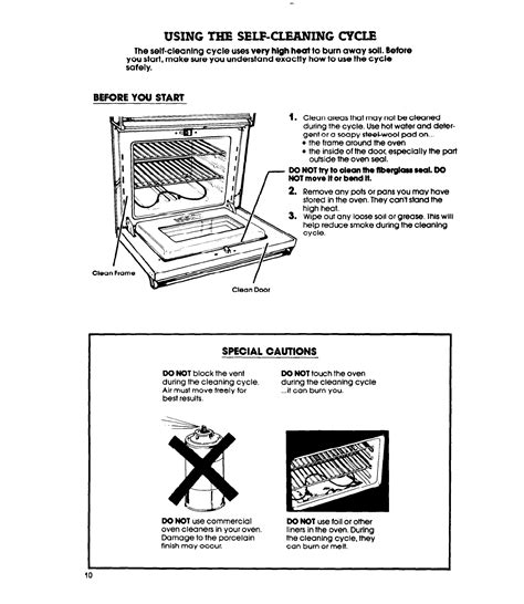 Whirlpool Self Cleaning Oven Manual