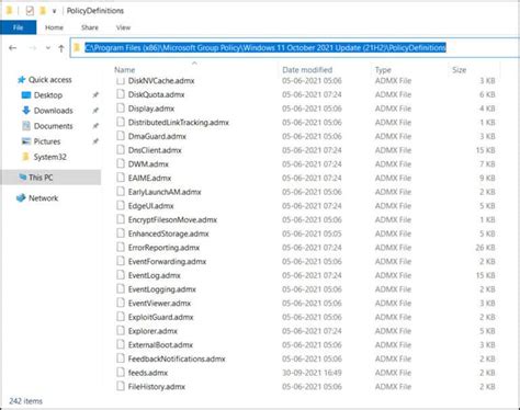 Windows 11 Administrative Templates
