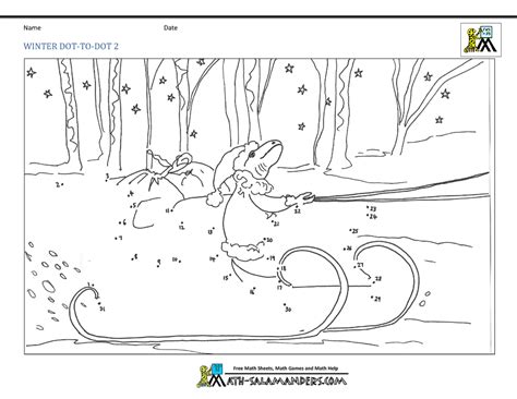 Winter Dot To Dot Printable