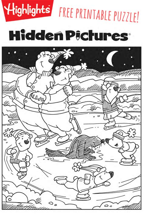 Winter Highlights Hidden Pictures Free Printables