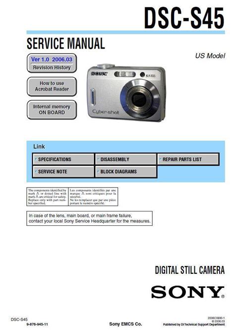 Wiper Sony Camera User Manuals Format