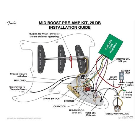 Wiring Diagram Fender Mid Boost