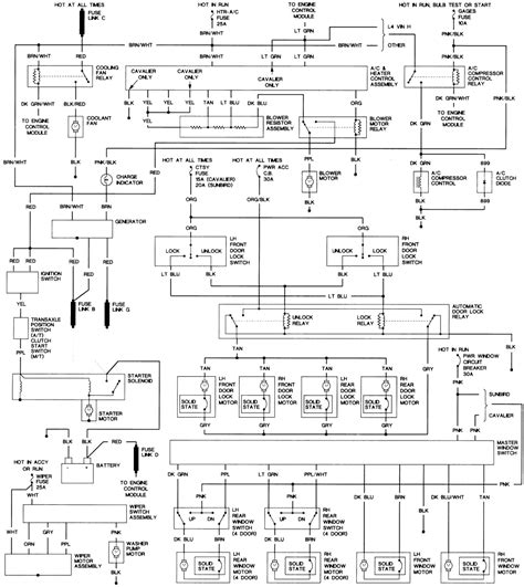 Wiring Diagram For 92 Chevy Cavalier