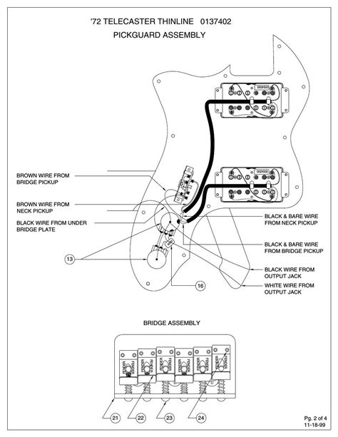 Wiring Diagram For A 72 Fender Thinline Telecaster