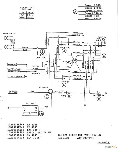 Wiring Diagram For Mtd Yard Machine