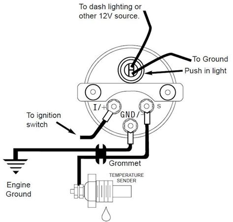 Wiring Diagram For Temp Gauge