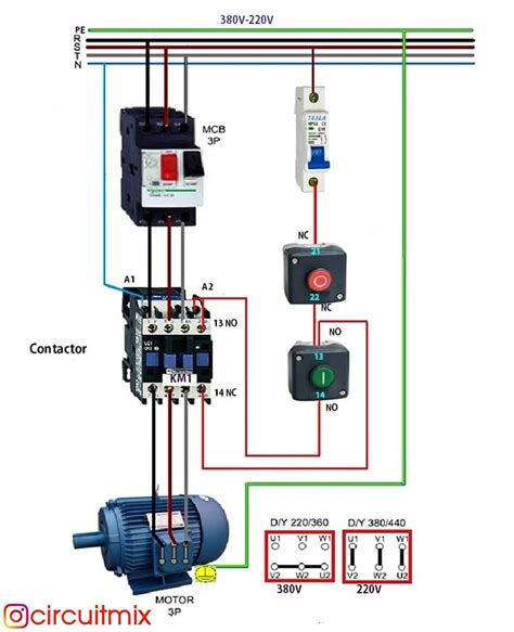 Wiring Diagram For Three Phase Motor