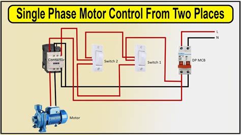 Wiring Diagram Single Phase Motor Control