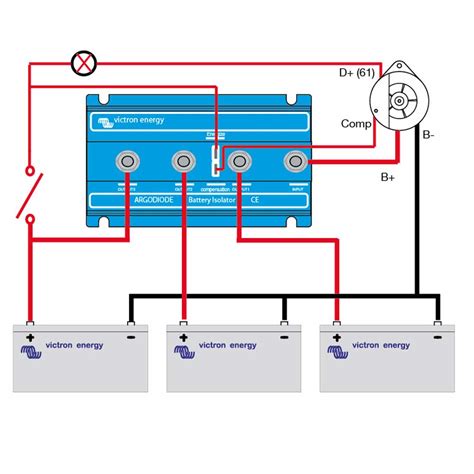 Wiring Diagram Typical Battery Isolator Circuits Single