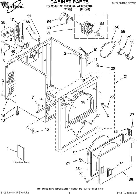 Wiring Diagram Whirlpool Dryer Model Wgd4800bq