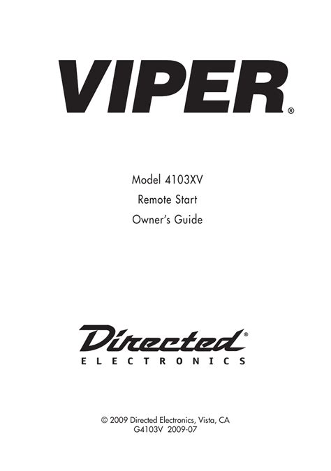 Wiring Diagrams Viper 4103xv