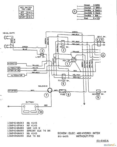 Wiring Schematic Mtd Lawn Tractor