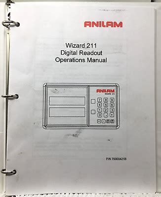 Wizard 211 Digital Readout Operations Manual