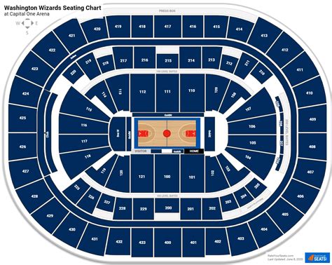 Wizards Arena Seating Chart