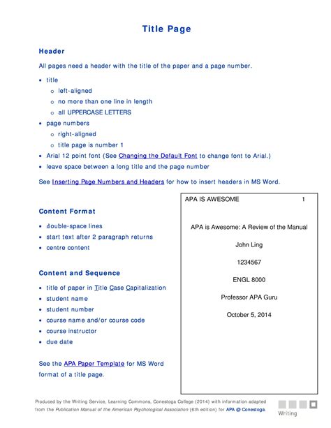 Word Apa Format Template