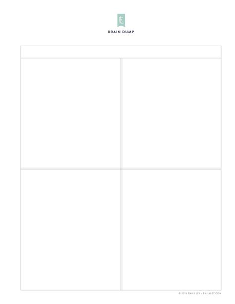 Word Document 4 Quadrants Template