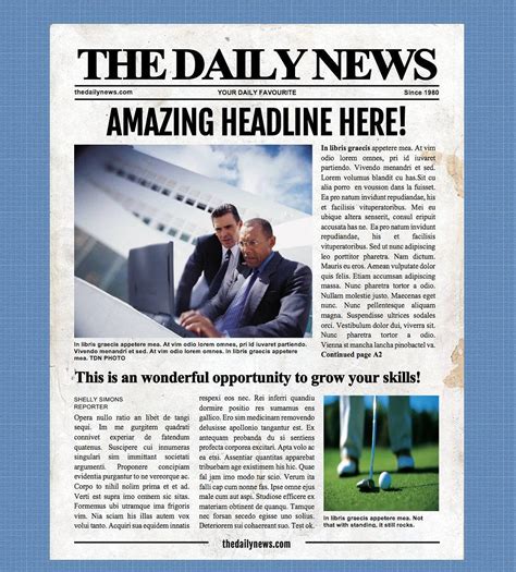 Word Newspaper Template