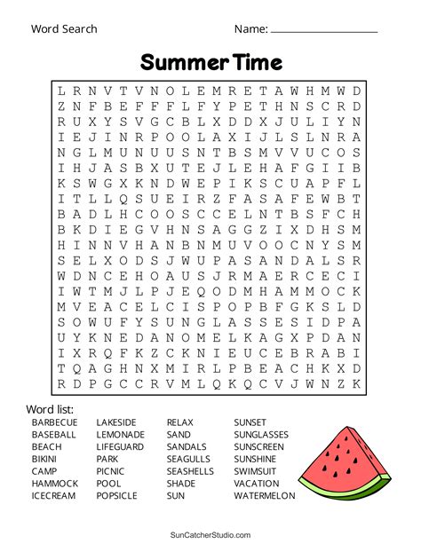 Word Search Free Printables