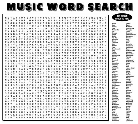 Word Search Printables Hard