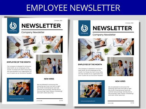 Work Newsletter Template