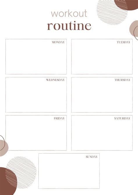 Workout Routine Template