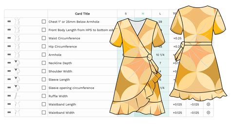 Wrap Dress Template