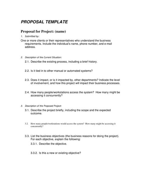 Writing Proposal Template