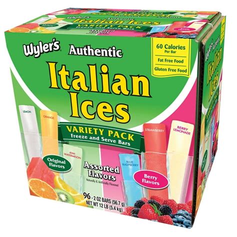 Wylers Italian Ice Flavors: A Taste of the Rainbow