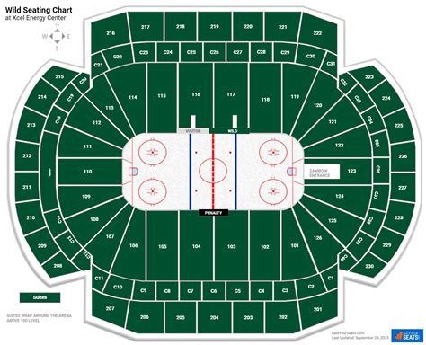 Xcel Wild Seating Chart