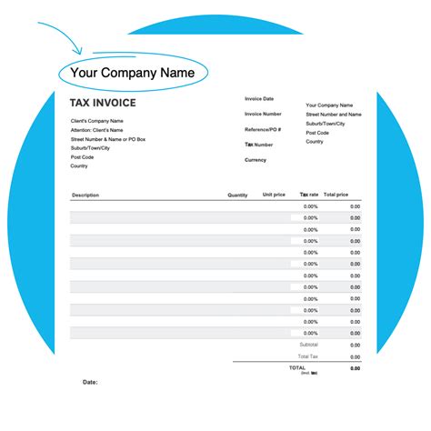 Xero Invoice Template