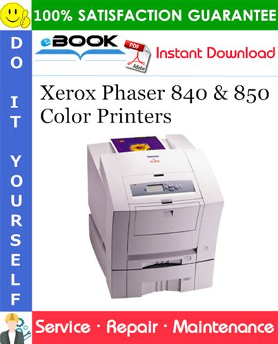 Xerox Phaser 840 850 860 Network Color Printer Service Repair Manual