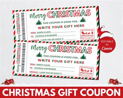Xmas Coupon Template