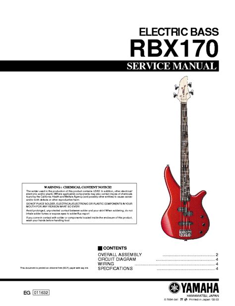 Rbx ru. Yamaha RBX 170.