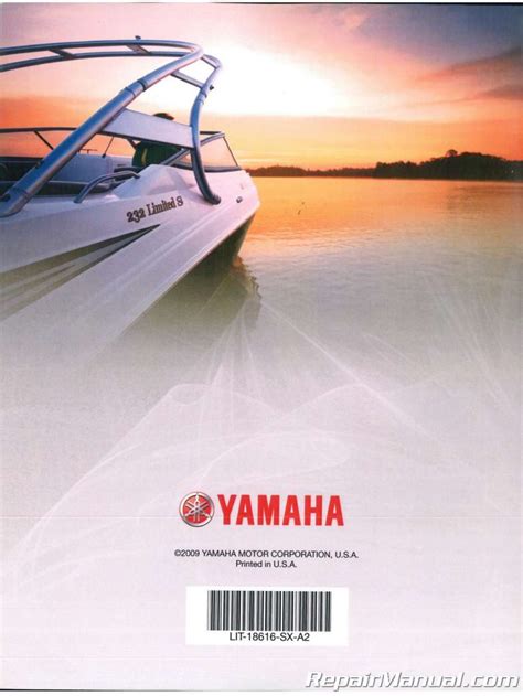 Yamaha Ar230 Sx230 Ho Jet Boat Full Service Repair Manual 2007 2009